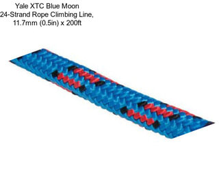 Yale XTC Blue Moon 24-Strand Rope Climbing Line, 11.7mm (0.5in) x 200ft