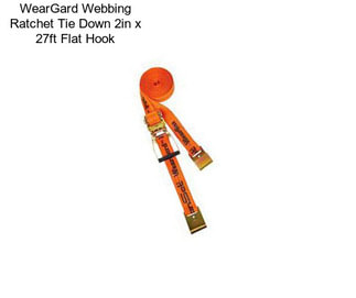 WearGard Webbing Ratchet Tie Down 2in x 27ft Flat Hook