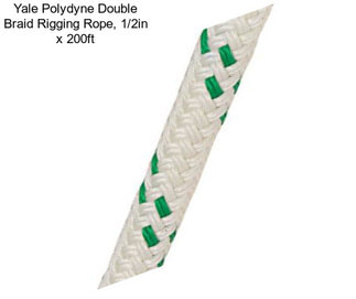 Yale Polydyne Double Braid Rigging Rope, 1/2in x 200ft