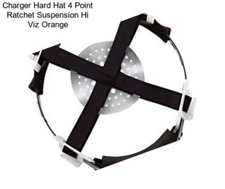Charger Hard Hat 4 Point Ratchet Suspension Hi Viz Orange