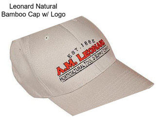 Leonard Natural Bamboo Cap w/ Logo