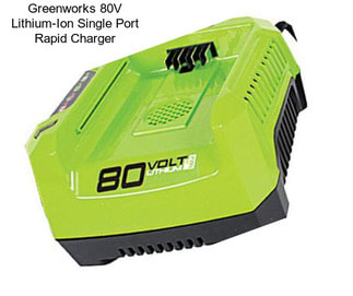 Greenworks 80V Lithium-Ion Single Port Rapid Charger