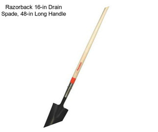 Razorback 16-in Drain Spade, 48-in Long Handle