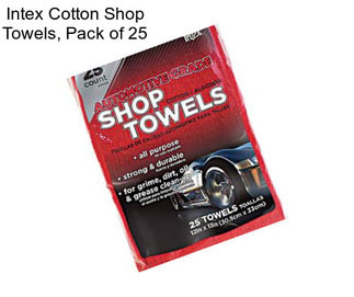 Intex Cotton Shop Towels, Pack of 25