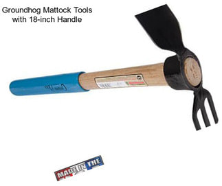 Groundhog Mattock Tools with 18-inch Handle