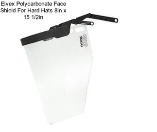 Elvex Polycarbonate Face Shield For Hard Hats 8in x 15 1/2in