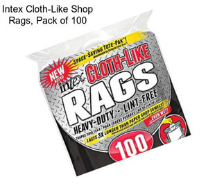 Intex Cloth-Like Shop Rags, Pack of 100