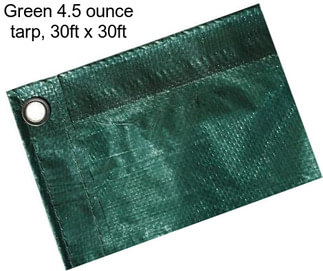 Green 4.5 ounce tarp, 30ft x 30ft