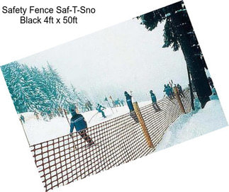 Safety Fence Saf-T-Sno Black 4ft x 50ft