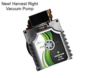 New! Harvest Right Vacuum Pump