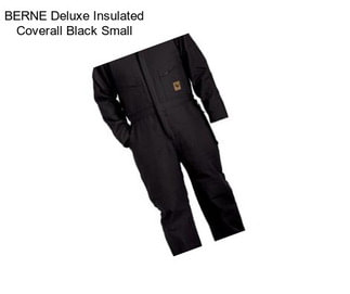 BERNE Deluxe Insulated Coverall Black Small