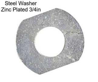 Steel Washer Zinc Plated 3/4in