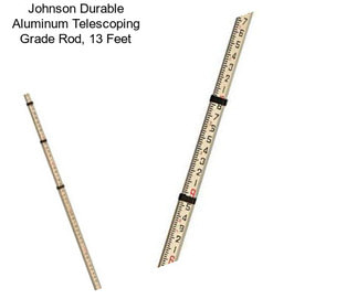 Johnson Durable Aluminum Telescoping Grade Rod, 13 Feet
