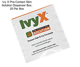 Ivy X Pre-Contact Skin Solution Dispenser Box, 25 Per Box