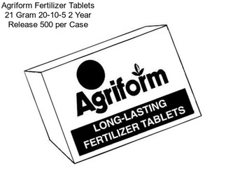 Agriform Fertilizer Tablets 21 Gram 20-10-5 2 Year Release 500 per Case