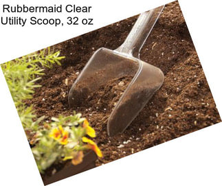 Rubbermaid Clear Utility Scoop, 32 oz