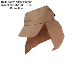 Bugs Away Khaki Hat for Insect and UVB 30+ Sun Protection