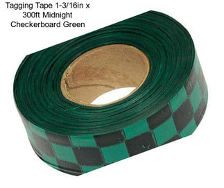 Tagging Tape 1-3/16in x 300ft Midnight Checkerboard Green