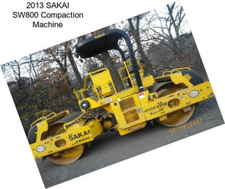 2013 SAKAI SW800 Compaction Machine