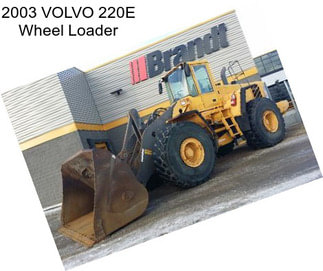 2003 VOLVO 220E Wheel Loader