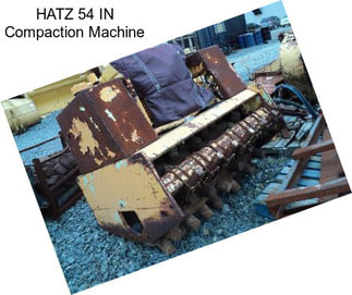 HATZ 54 IN Compaction Machine