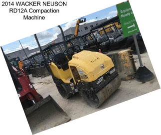 2014 WACKER NEUSON RD12A Compaction Machine