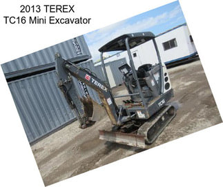 2013 TEREX TC16 Mini Excavator