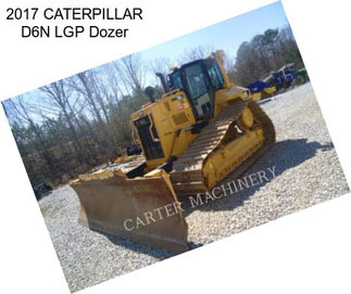 2017 CATERPILLAR D6N LGP Dozer