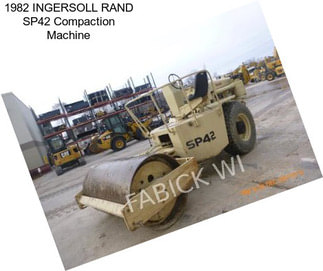 1982 INGERSOLL RAND SP42 Compaction Machine