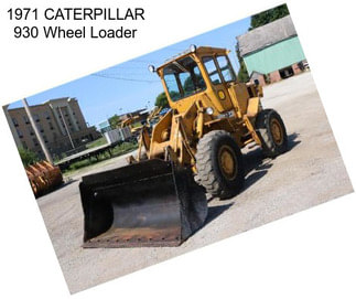 1971 CATERPILLAR 930 Wheel Loader