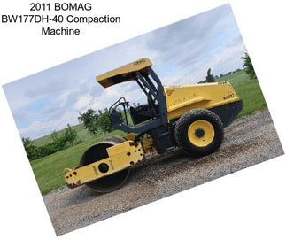 2011 BOMAG BW177DH-40 Compaction Machine