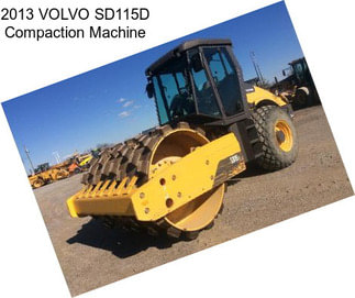 2013 VOLVO SD115D Compaction Machine