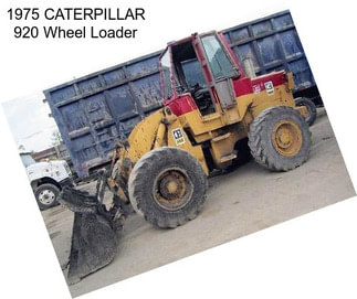 1975 CATERPILLAR 920 Wheel Loader