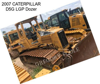 2007 CATERPILLAR D5G LGP Dozer