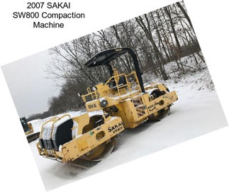 2007 SAKAI SW800 Compaction Machine