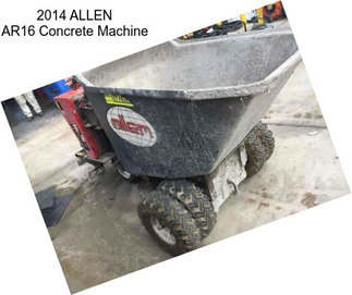2014 ALLEN AR16 Concrete Machine