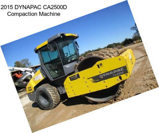 2015 DYNAPAC CA2500D Compaction Machine