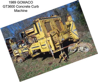 1989 GOMACO GT3600 Concrete Curb Machine