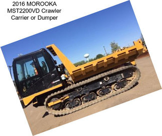2016 MOROOKA MST2200VD Crawler Carrier or Dumper