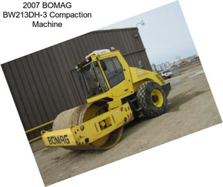 2007 BOMAG BW213DH-3 Compaction Machine
