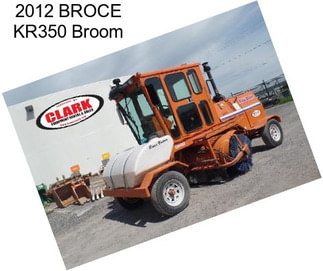 2012 BROCE KR350 Broom