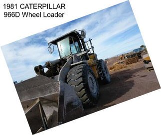 1981 CATERPILLAR 966D Wheel Loader