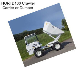 FIORI D100 Crawler Carrier or Dumper