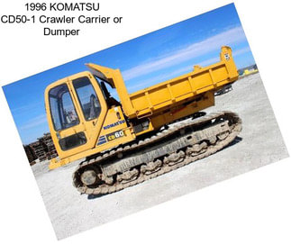 1996 KOMATSU CD50-1 Crawler Carrier or Dumper