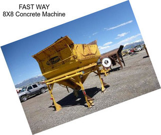 FAST WAY 8X8 Concrete Machine