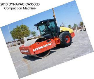 2013 DYNAPAC CA3500D Compaction Machine