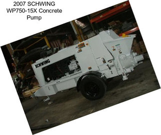 2007 SCHWING WP750-15X Concrete Pump