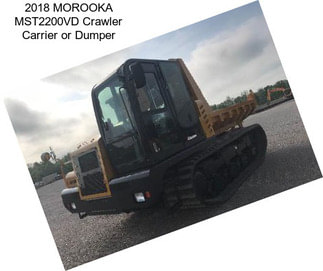 2018 MOROOKA MST2200VD Crawler Carrier or Dumper
