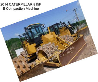 2014 CATERPILLAR 815F II Compaction Machine