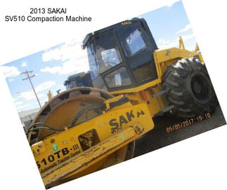 2013 SAKAI SV510 Compaction Machine